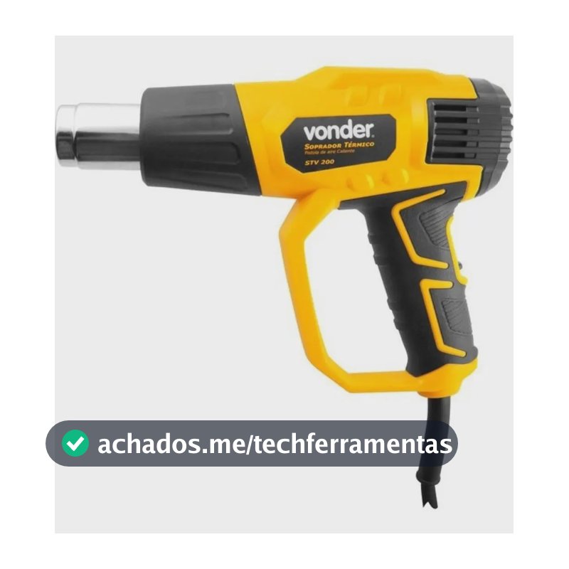 Soprador Térmico Vonder 2000w Stv200 3 Estágios + Acessórios Voltagem
