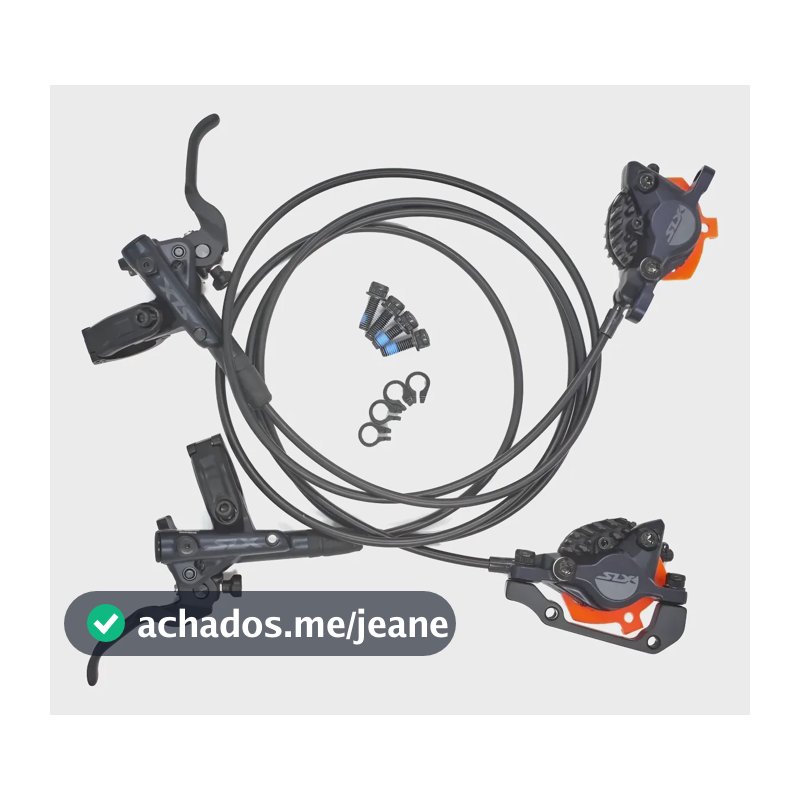 Par Freios Bike Shimano Slx Br M7100 Com Pastilhas Ice Tech