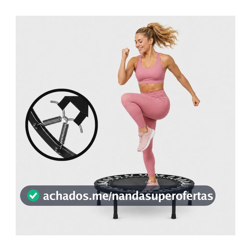Mini Trampolim Profissional Athlenix 80 cm para Exercícios Aeróbicos 150 kg