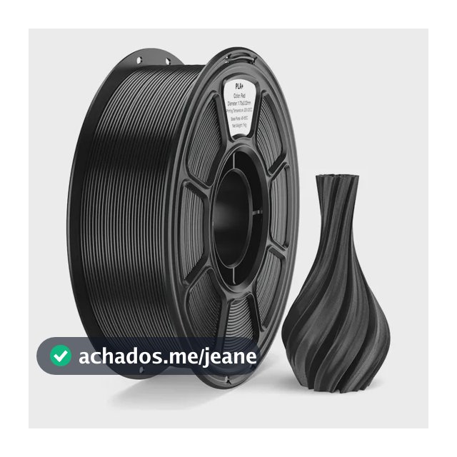 Filamento Pla Premium 1kg High Speed 1,75mm Impressora 3d Preto