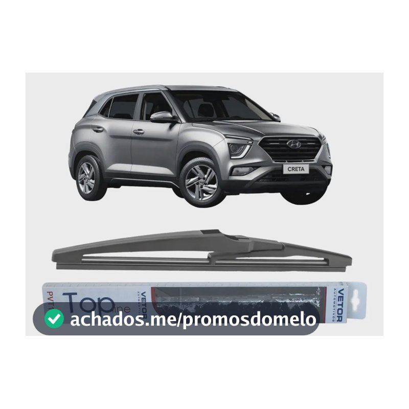 Palheta Traseira Limpador Parabrisa Carro Original Preto Creta 2021-2024