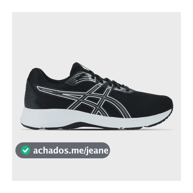 Tênis Asics Raiden 4 - Masculino - Preto/branco