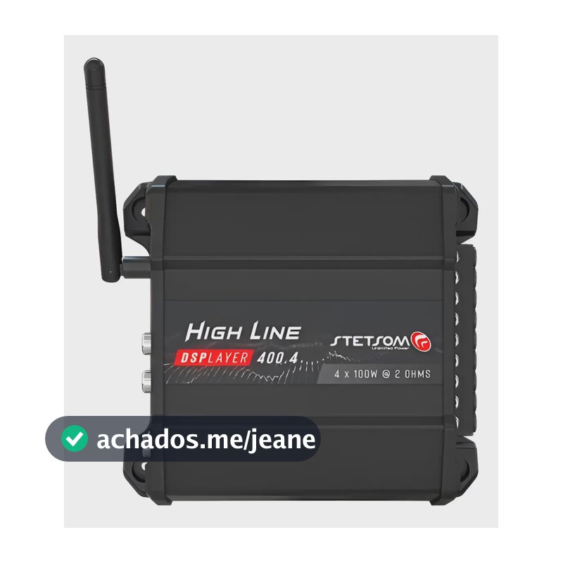Módulo Amplificador Multiplayer Hl400.4 Dsplayer Lançamento Preto