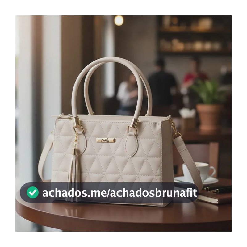 Bolsa Feminina Lorena Transversal Imediato Cor Marfim
