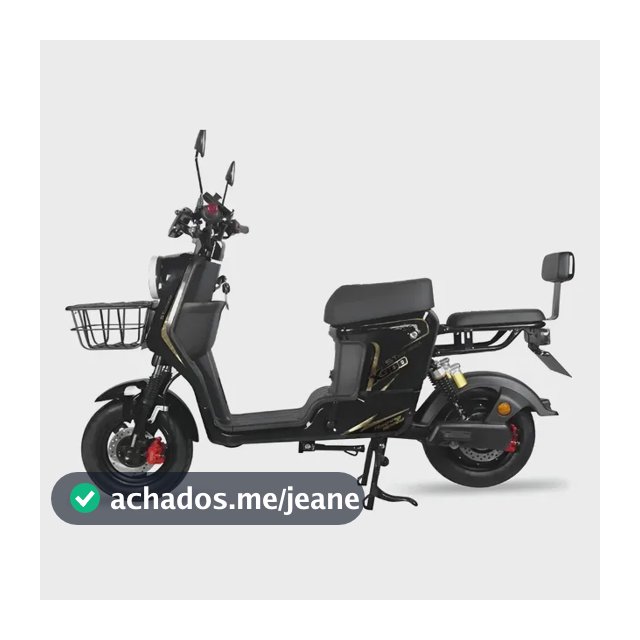 Scooter Moto Elétrica 1000w Zurbe X6 Bateria 60v 25a 32km/h Preto 127/220v