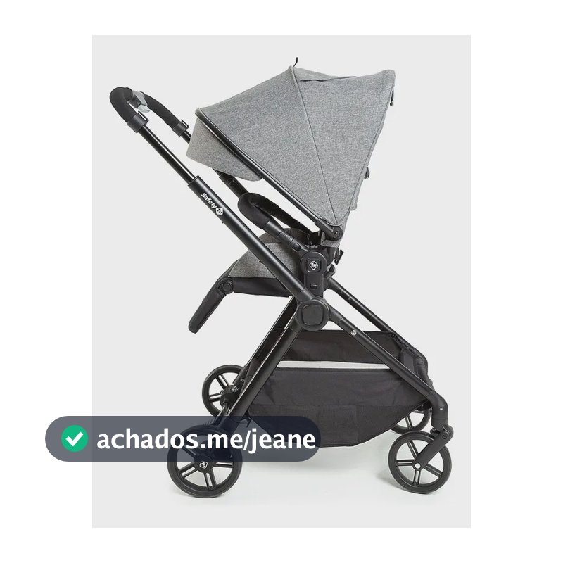 Carrinho De Bebê Safety 1st, Magnific, Grey Denim Cinza Preto