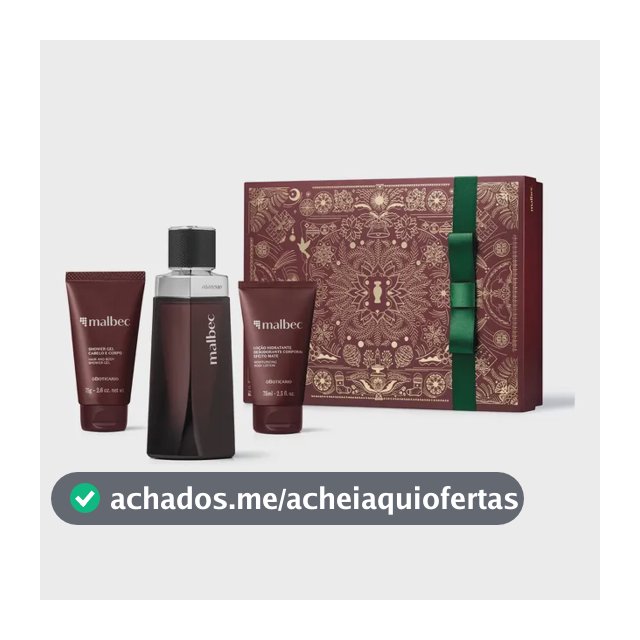 Kit Presente Malbec Tradicional Masculino O Boticário Clássico Original
