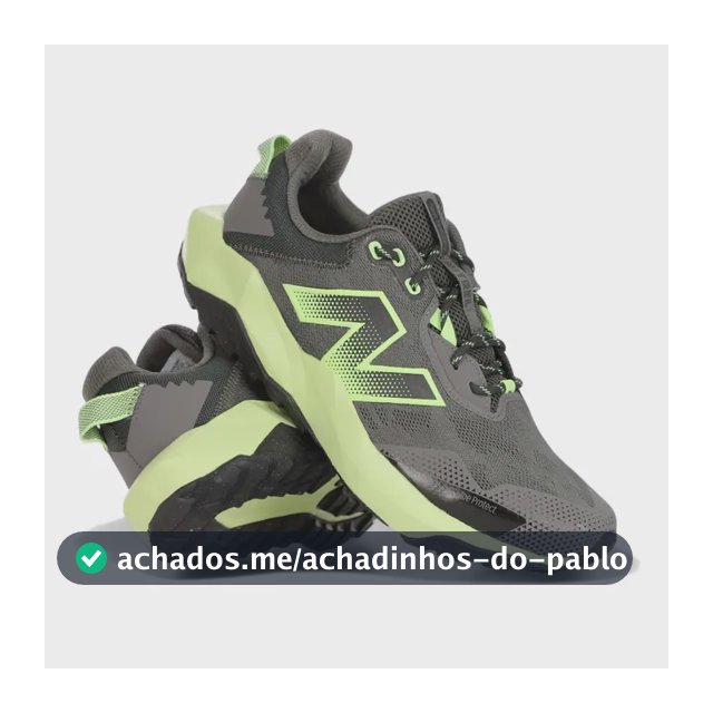 Tênis New Balance Nitrel V6 Masculino Corrida Trilha Cinza-verde 42 Br