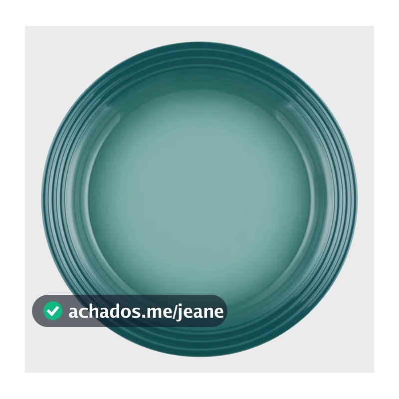 Kit 2 Pratos Rasos De Cerâmica 27 Cm Le Creuset Bleu Riviera