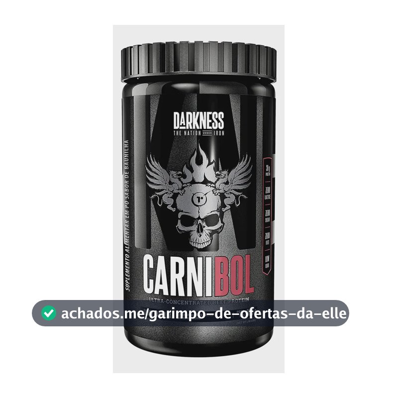 Suplemento Proteico De Carne Carnibol 900g Darkness Baunilha