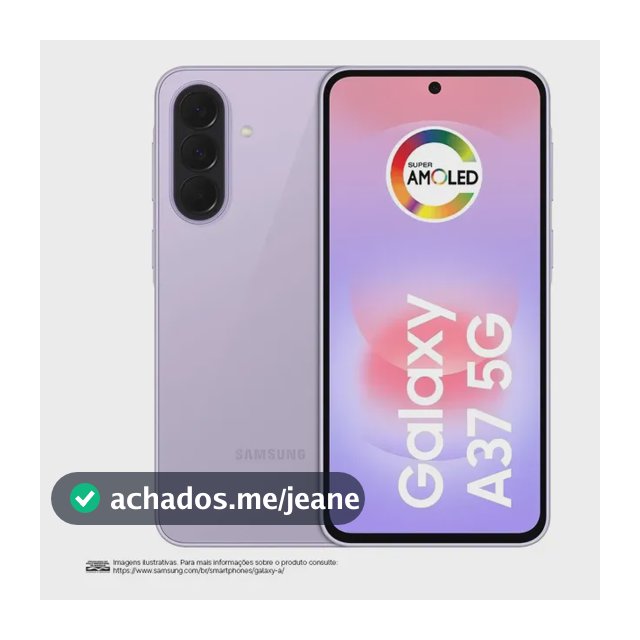 Celular Samsung Galaxy A37 5G 256GB, 8GB RAM, Câmera 50MP