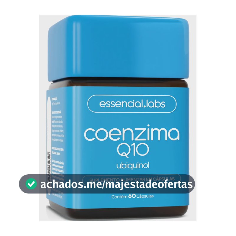 COENZIMA Q10 UBIQUINOL 100mg por Cápsula - 60 Cápsulas - Fórmula Concentrada com Matéria-prima Importada