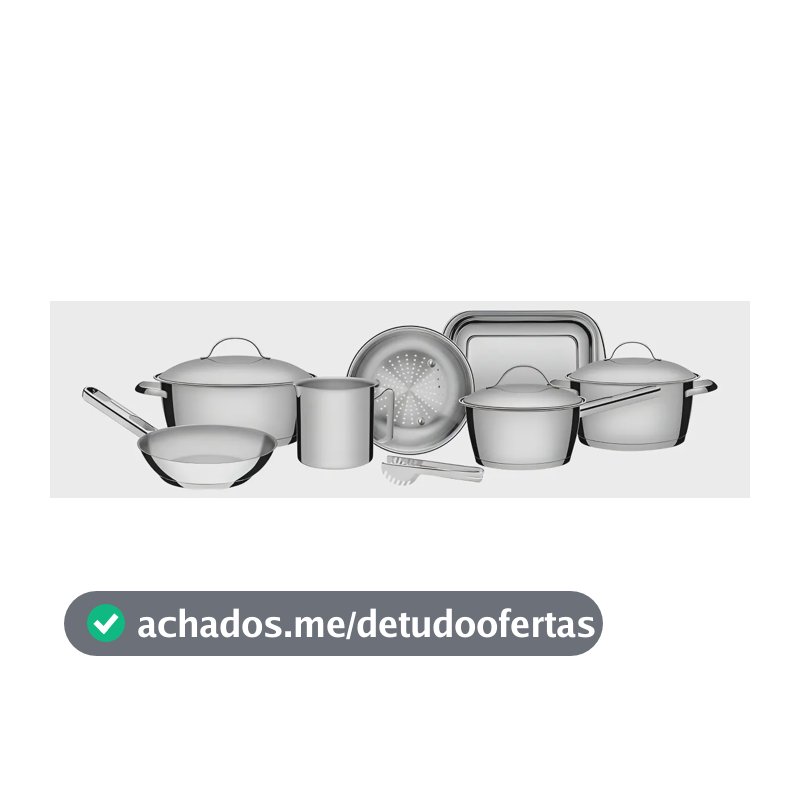 Jogo De Panelas Tramontina Inox Allegra 7 Peças + Pegador