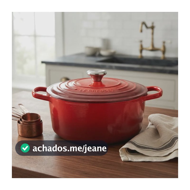 Panela Le Creuset Redonda Signature Vermelha 3,3l 22cm