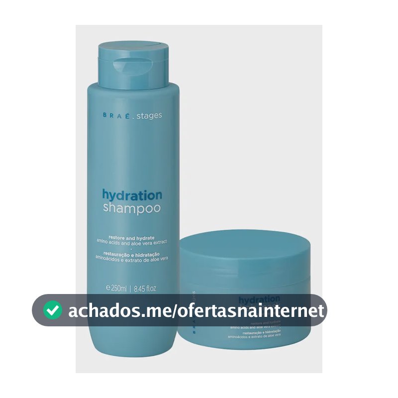 Kit Braé Stages Hydration Shampoo Máscara (2 Produtos)