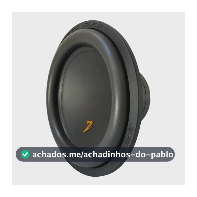 Subwoofer Zetta Audio S-12 12 Polegadas 700rms 4 Ohms Preto