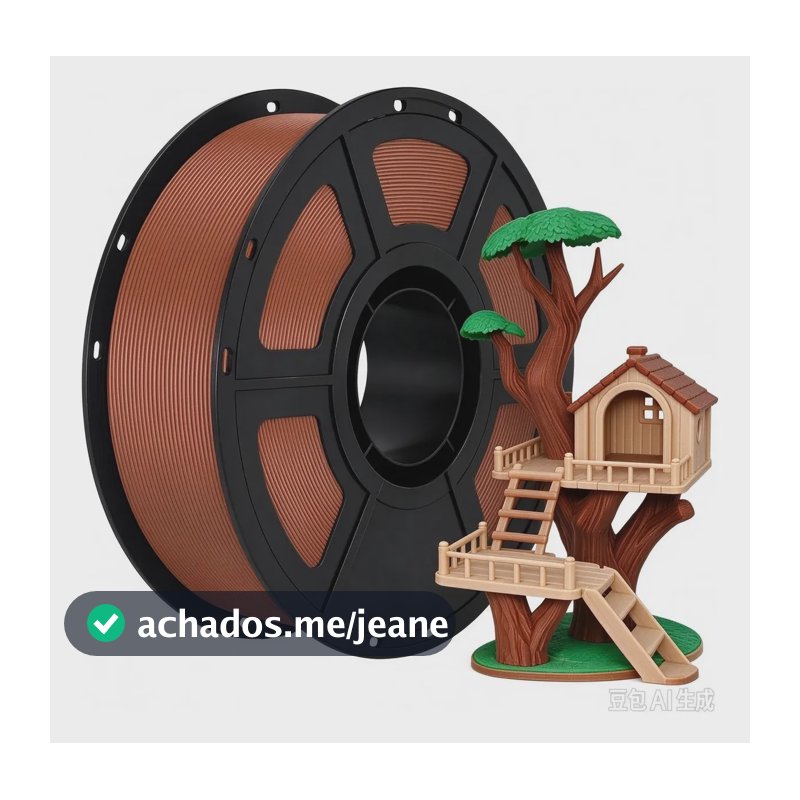 Petg Filamento De Impressora 3d Petg 1,75mm 1kg Huxia Marrom