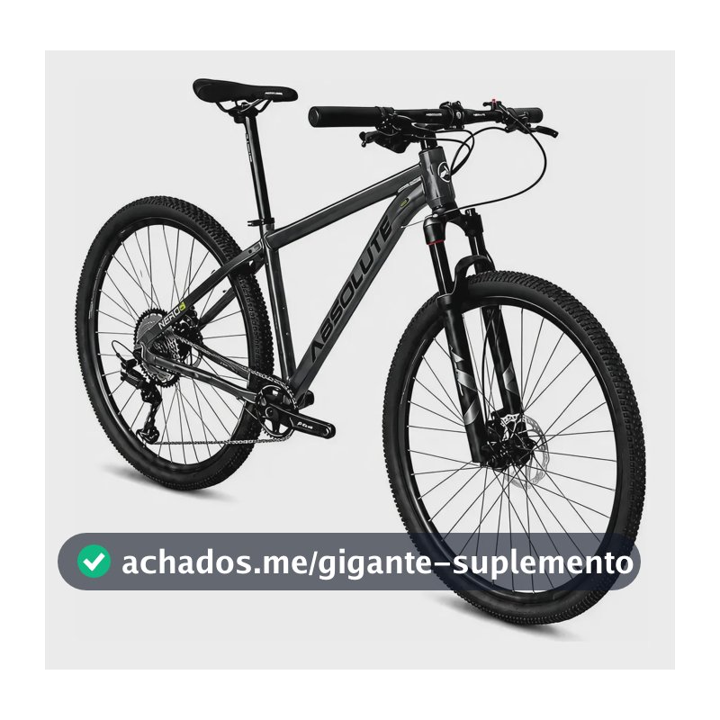 Bicicleta Absolute Nero 6 Comp Shimano Deore Freio Mt200 12v Cinza/preto 19