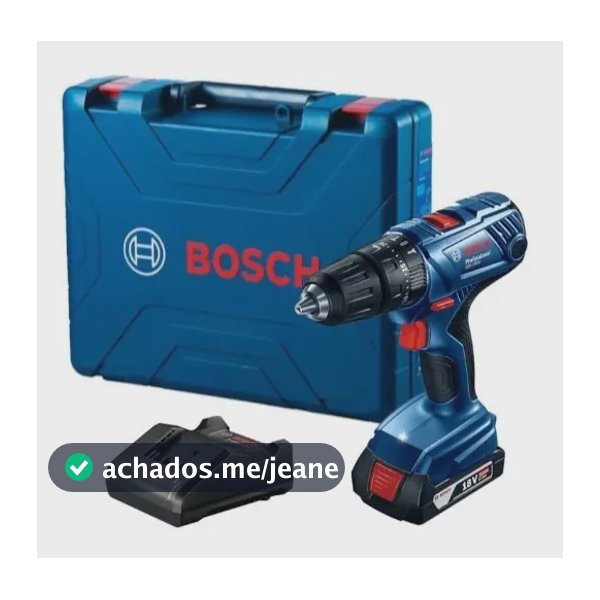 Parafusadeira De Impacto 1/2 Bosch Gsb 180li Com Bat. Cor Azul