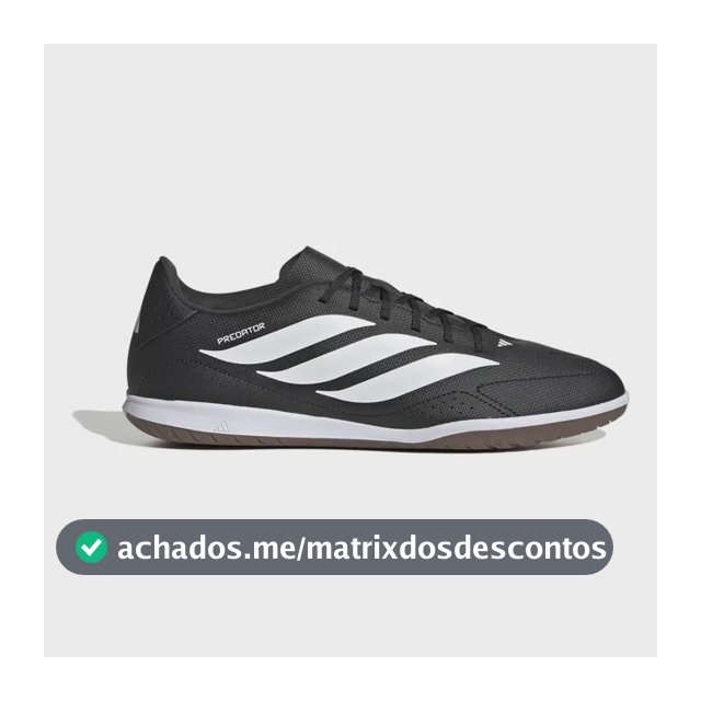 Chuteira Futsal Masculina Predator Essentials 26.5 adidas Preto 40 Br