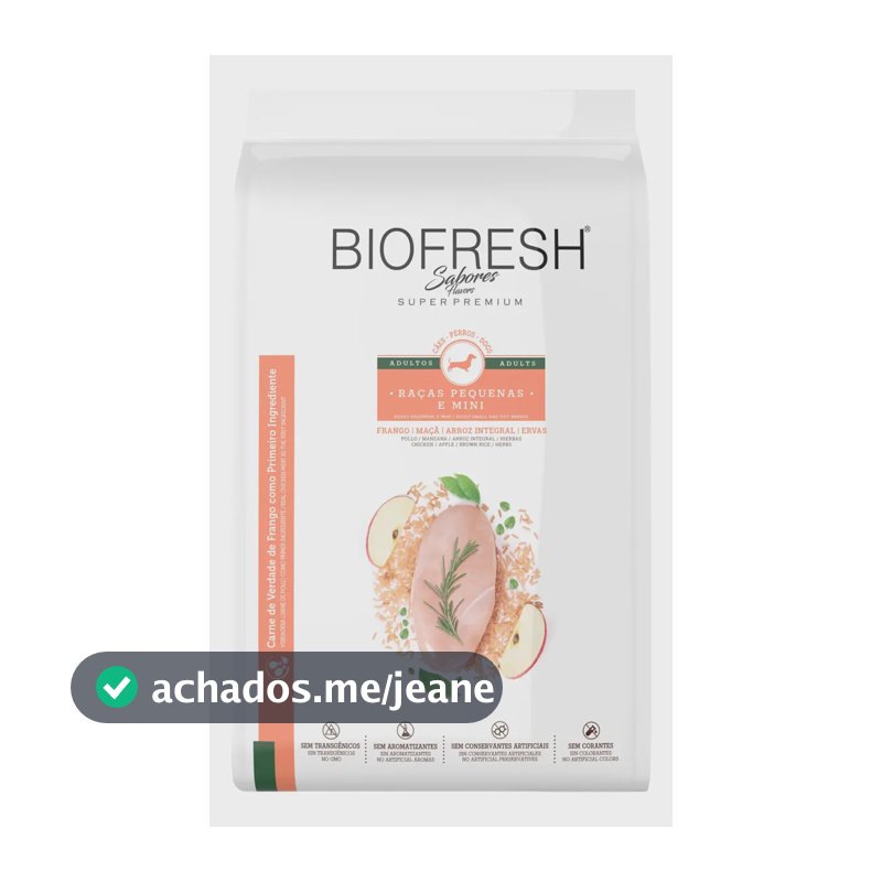 Ração Seca Biofresh Super Premium Cães Adultos Raças Pequenas Frango 10.1kg