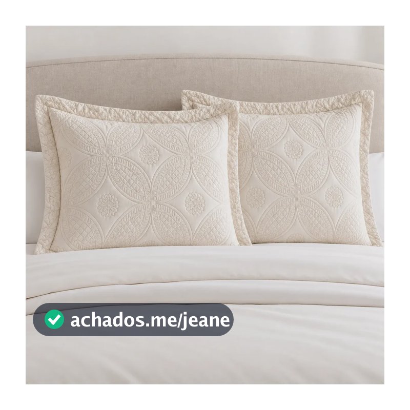 Kit Com 2 Porta Travesseiros Protetores Matelado STAR MODA CASA Micropercal Palha