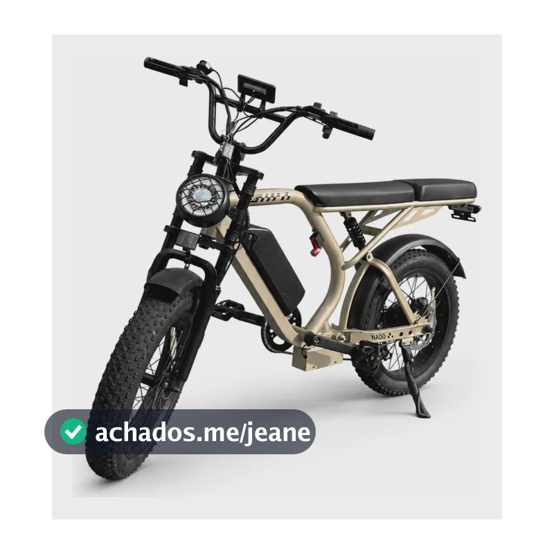 Nado K3 Bicicleta Elétrica Scooter 750w Bike Aro20 Lítio 48v Dourado