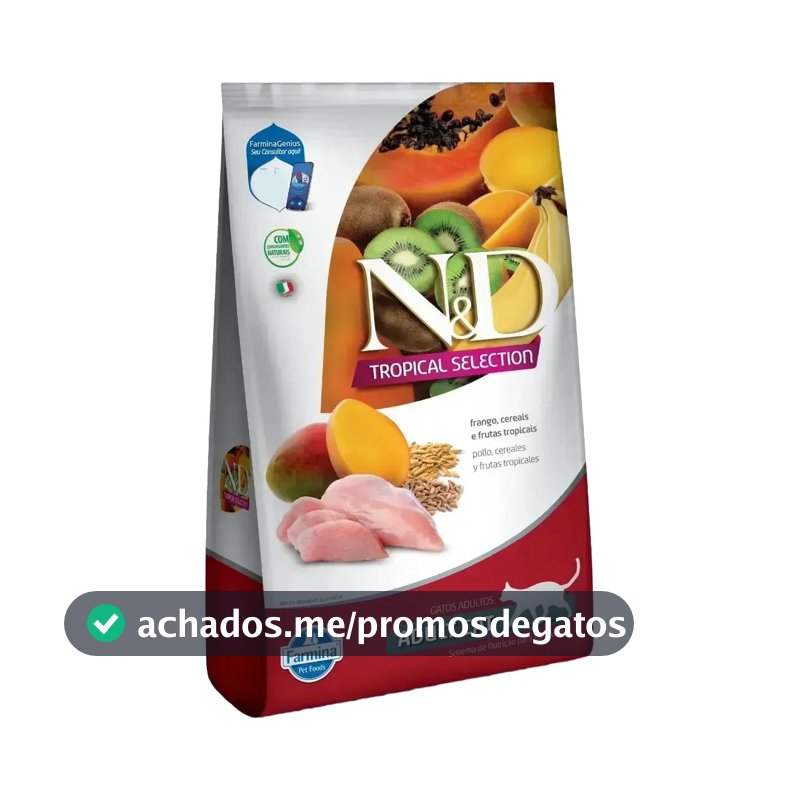 Ração Farmina N&d Tropical Gatos Adultos Frango 7kg