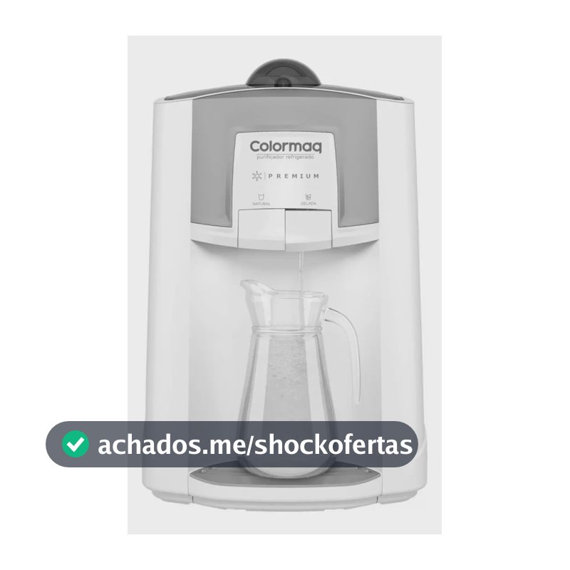 Purificador de Água Colormaq Premium Compressor Cor Branco Purpr
