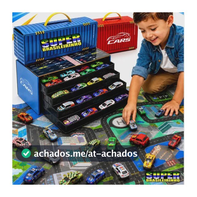 Maleta 48 Carrinhos + Tapete Pista 40x60 Estacionamento Brinquedo Infantil Presente Criança - Super Brasileirinho