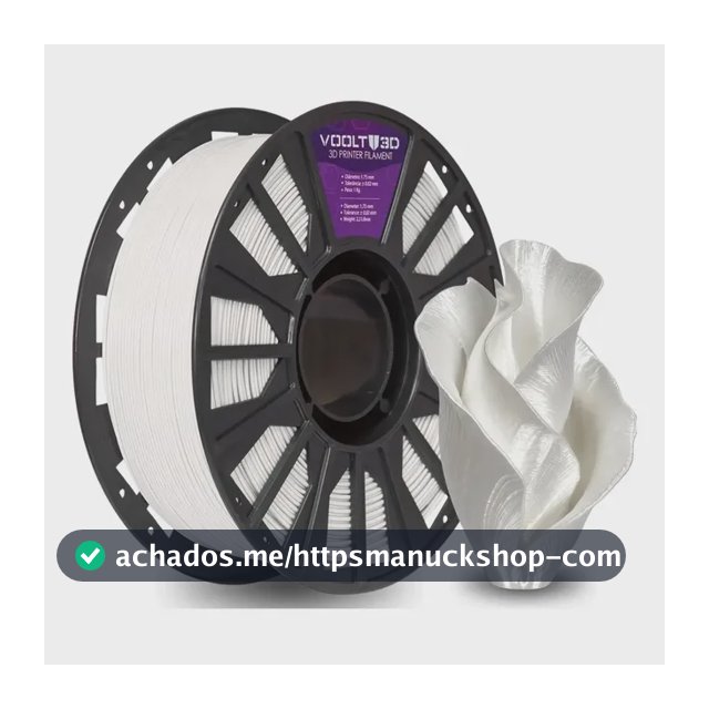 Filamento Pla Branco Off White Evo 1kg Voolt3D Impressão Fabricação Nacional Imprimir Peças 3D