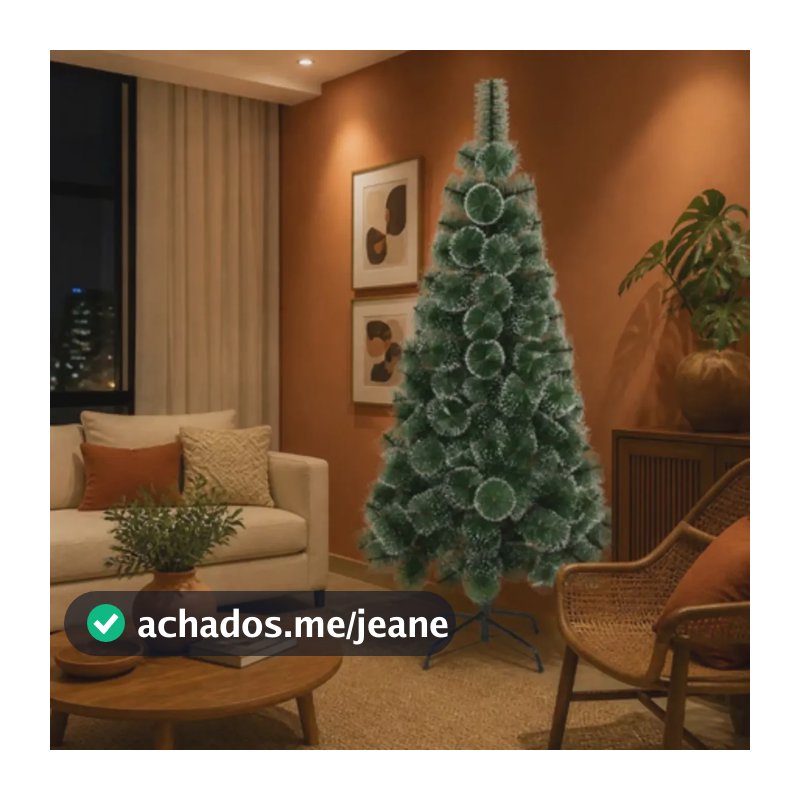 Arvore Natal 1,8m Verde Pinheiro Tradicional Luxo Decoracao Verde