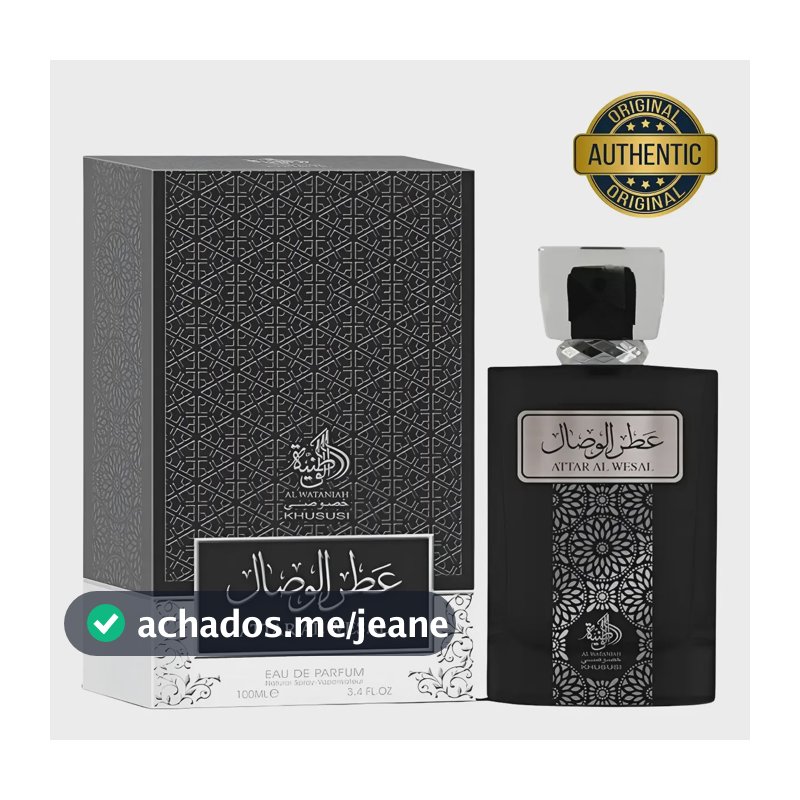 Perfume Attar Árabe Al Wesal Wataniah 100ml Masculino