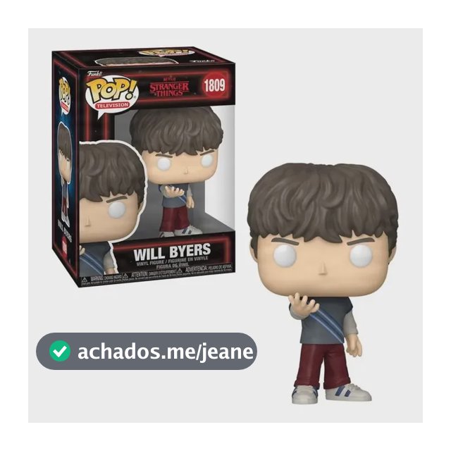 Funko Pop 1809 Will Byers Stranger Things T5 Figura em Vinil Colecionável