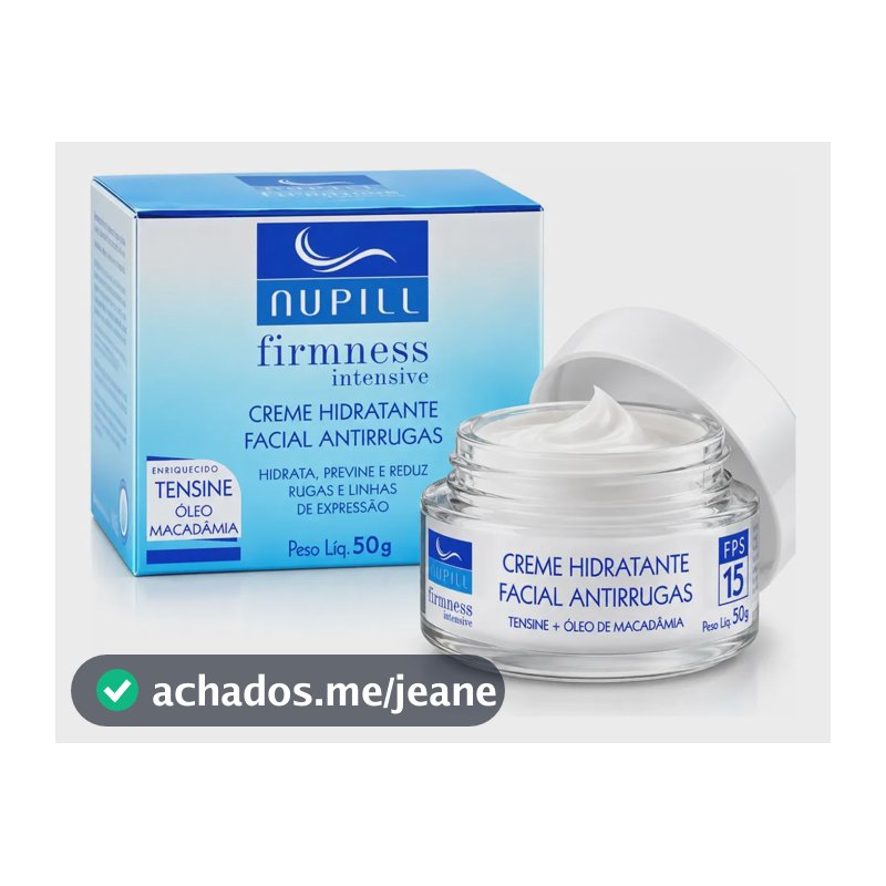 Creme Hidratante Nupil Protetor Solar Fps15, 50g