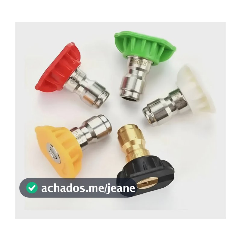 Kit 5 Bicos Kers Lavadora De Alta Pressão Engate Rápido