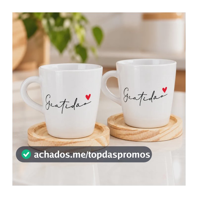 Kit 6 Xicaras / Canecas Porcelana Branco 120ml C/ Pires  Branco 2