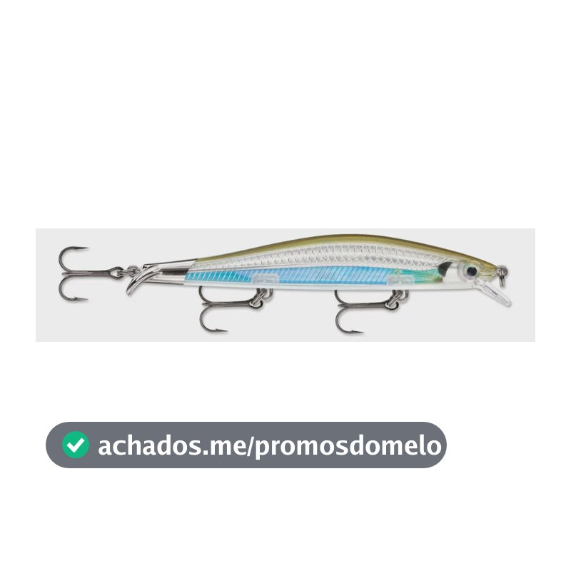 Isca Artificial Rapala Ripstop RPS-12 12cm 14g Meia-Água 1.6m 3 Ganchos