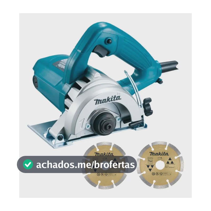 Serra Makita 4100nh3zx Mármore com 2 Discos Diámetro 110mm 1300W