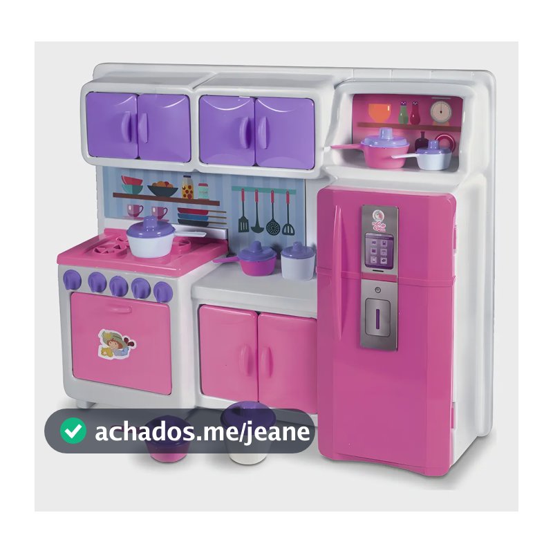 Cozinha Infantil Brinquedo Kit Criança Completa Fogão Menina