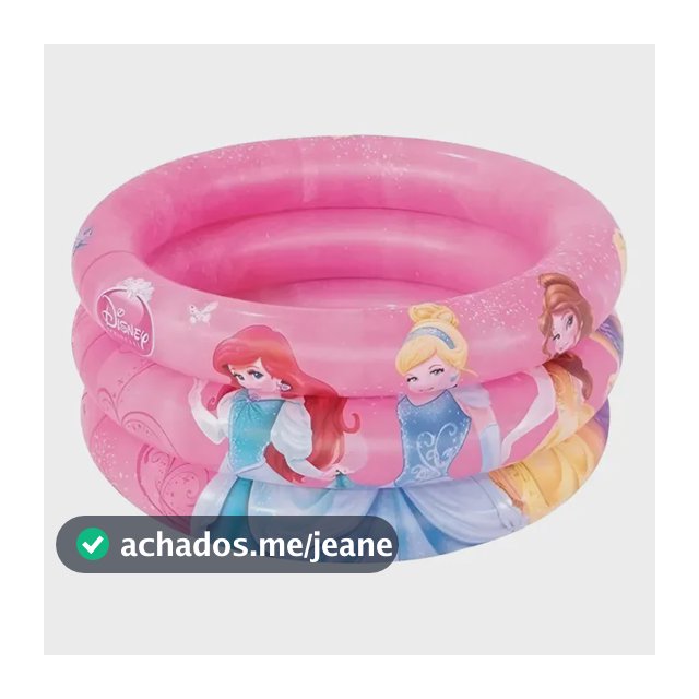 Piscina Inflável Infantil Disney Princesas 38 Litros Redonda Bestway