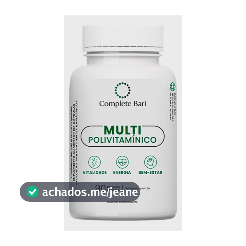Suplemento Multivitamínico Complete Bari 23 Nutrientes Máxima Absorção 90 Cápsulas