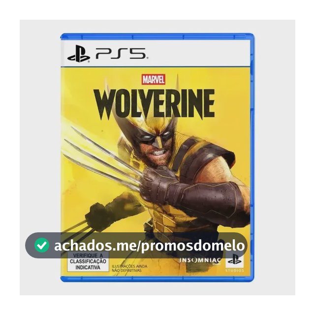 Jogo Marvel's Wolverine Playstation 5 Mídia Física Novo