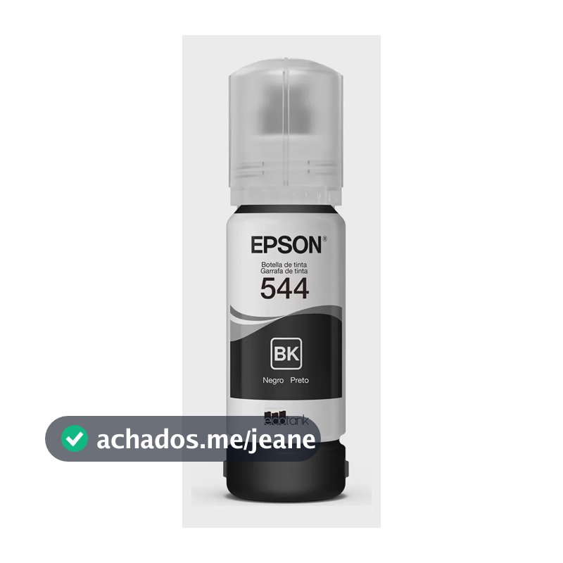 Tinta Epson T544 Preto 65ml L1250 L3250 L5290 L3150