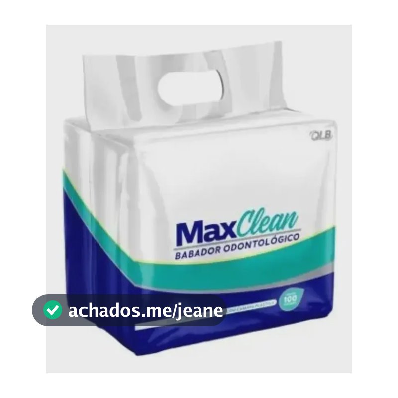 Babador Descartável Odonto Impermeável 33 X 47 C/ 100