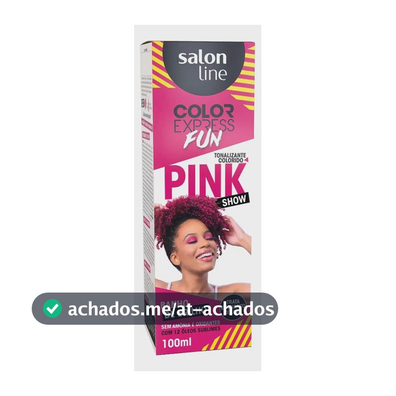 Tonalizante Color Express Fun Cor Rosa Pink Salon Line 100ml