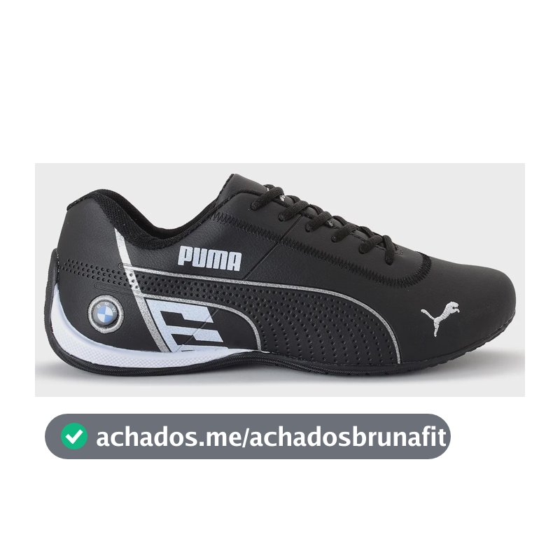 Tênis Puma Bmw Masculino Motorsport Casual Confortável Leve Preto/branco 41