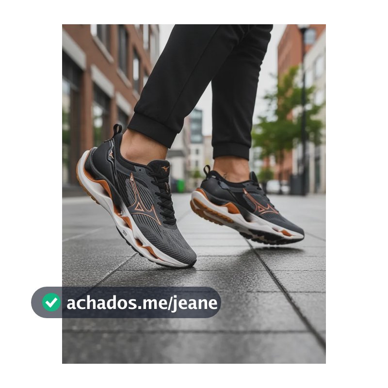 Tênis Mizuno Stratos 3 Esportivo Academia Treino Corrida Cinza/marrom Liso 37