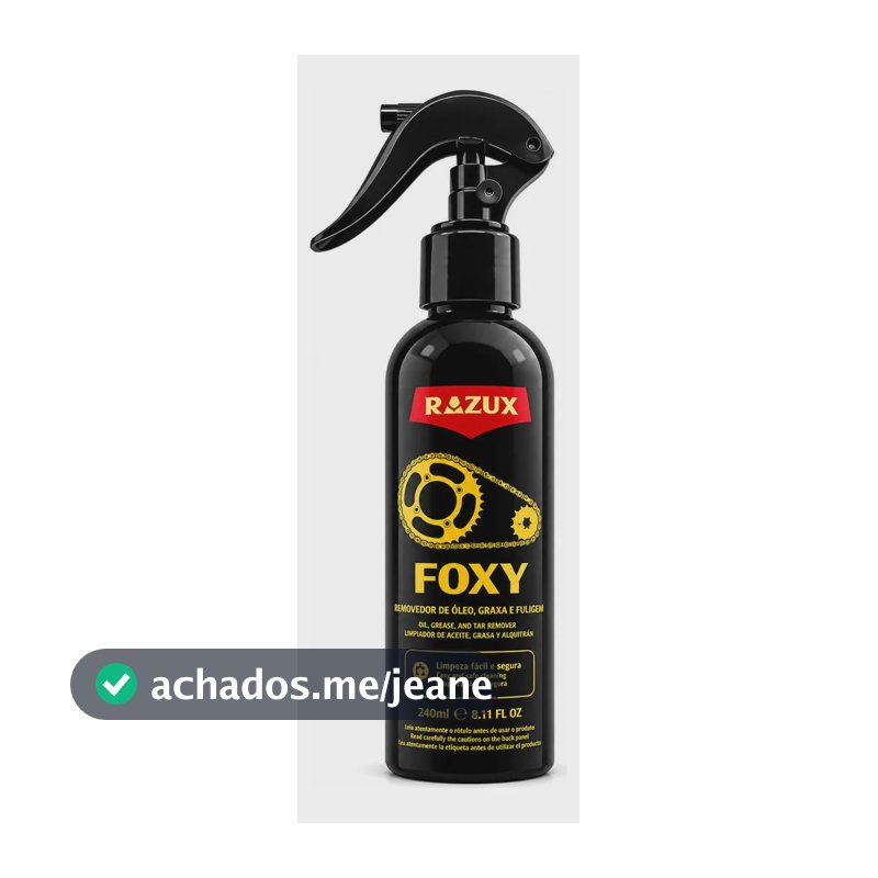 Removedor Óleo Graxa E Piche Foxy 240ml Razux Vonixx Moto