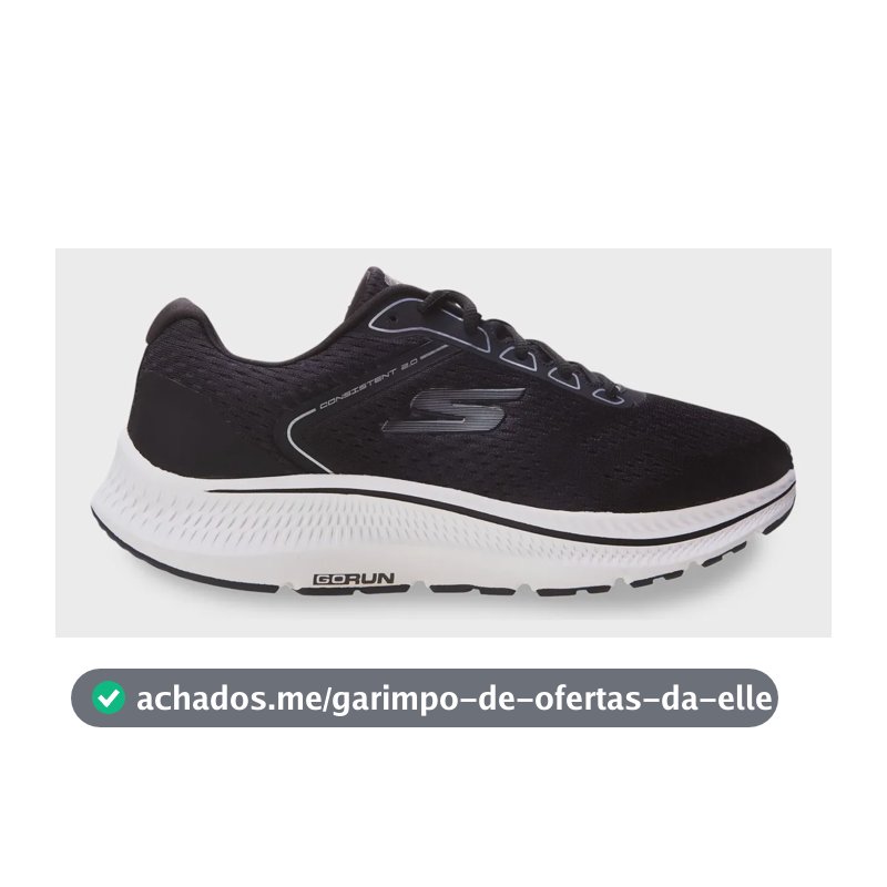 Tênis Masculino Go Run Consistent 2.0 Skechers Preto Liso 42 Br